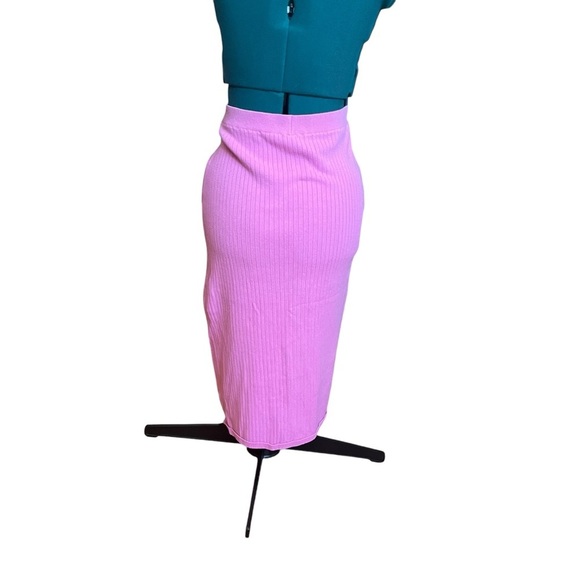 Free People Pink High Waisted Back Slit Maxi Skirt - Picture 1 of 3